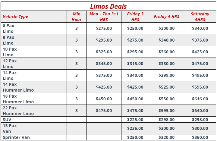 Limo Deals