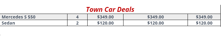 Cheap Town Car Deals