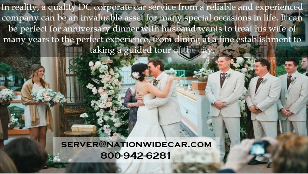quality DC corporate car service for wedding